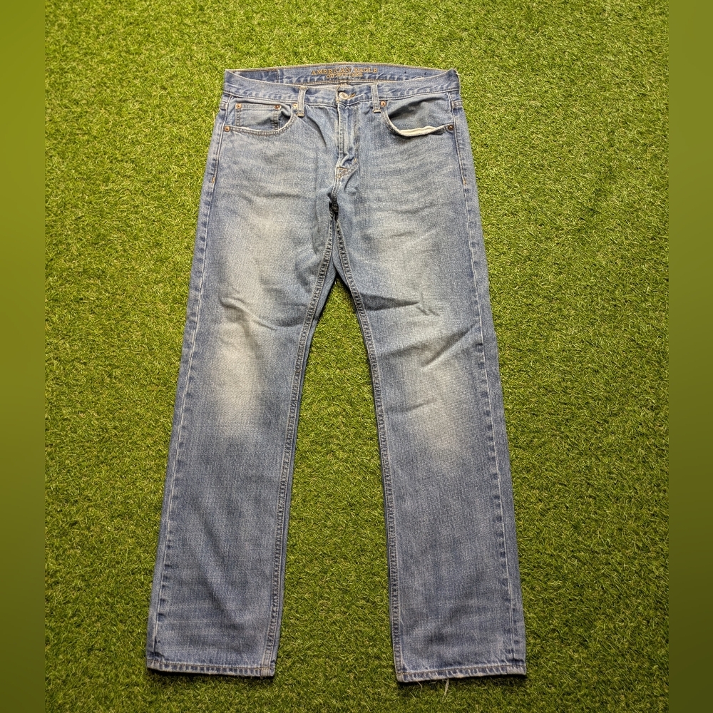 American Eagle Slim Straight Jeans Mens Size 33x302 Cotton 5 Pocket